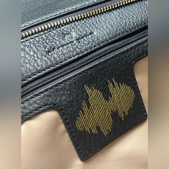 Women’s Celine Dion Black Leather Shoulder Purse Crossbody Purse Evening Clutch - Picture 12 of 14